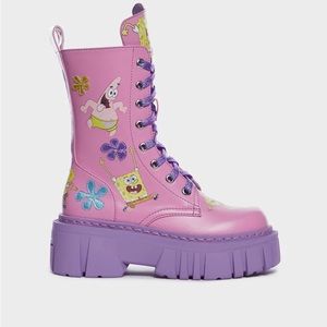 Bikini Bottom Besties Combat Boots - new in box